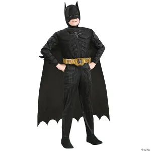 Boy's The Dark Knight Rises Deluxe Muscle Batman Costume