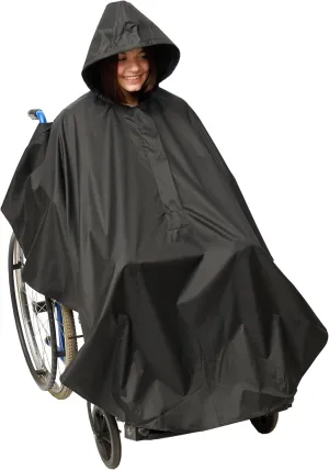 Bramble - Waterproof Wheelchair Poncho Cover Full Body Coverage, Windproof & Protects from Rain, Universal Fit for Mobility Scooter & Wheelchairs