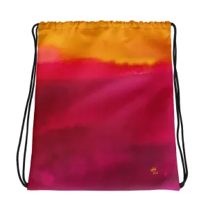 Burst of Pink Drawstring bag