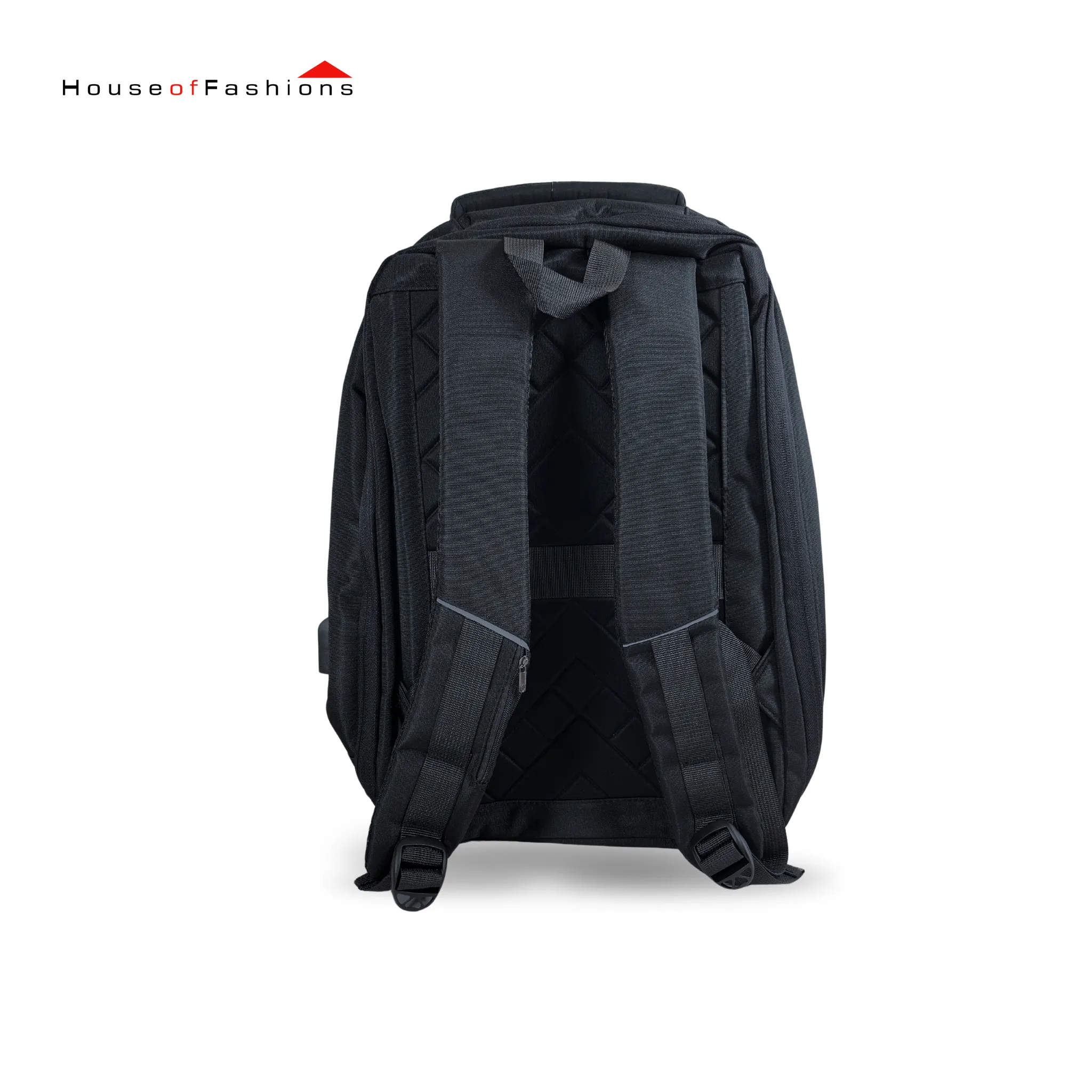 Business Men Laptop Backpack 15.6 Inch Big Capacity Travel Bag Waterproof Material School Backpack Bags with USB Charging Port - Black
