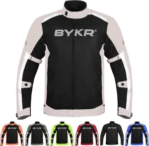 BYKR Mesh Motorcycle Jacket For Men Dual Sports Adventure Breathable Riding Protective Motorbike Jackets Enduro CE Armored