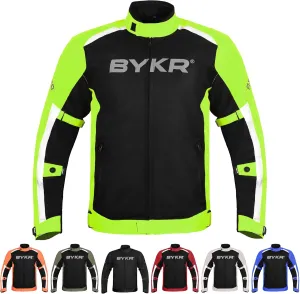 BYKR Mesh Motorcycle Jacket For Men Dual Sports Adventure Breathable Riding Protective Motorbike Jackets Enduro CE Armored