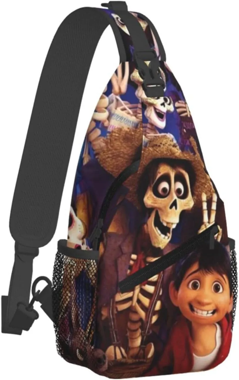 C-oco Messenger Bag Backpack Crossbody Bag Shoulder Bag Travel Hiking Backpack Unisex Black