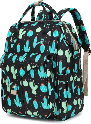 Cactus Laptop Backpack College School Backpack Bookbags Nurse Backpacks Travel Bags Casual Daypacks for Women Girls Fits 15.6 Inch Notebook