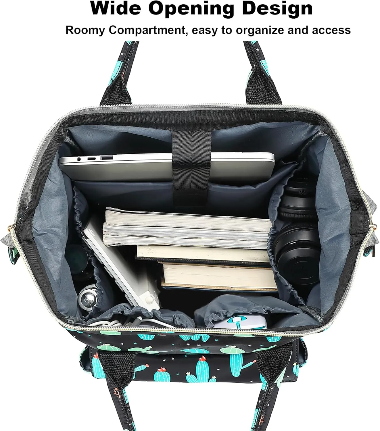 Cactus Laptop Backpack College School Backpack Bookbags Nurse Backpacks Travel Bags Casual Daypacks for Women Girls Fits 15.6 Inch Notebook