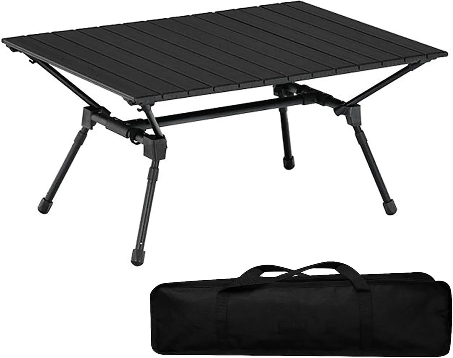Camping Tables Outdoor Folding Table for,Lightweight Alumipicnic Tables,Portable Camp Tables Height Adjustable for Camp Travel,with Bag