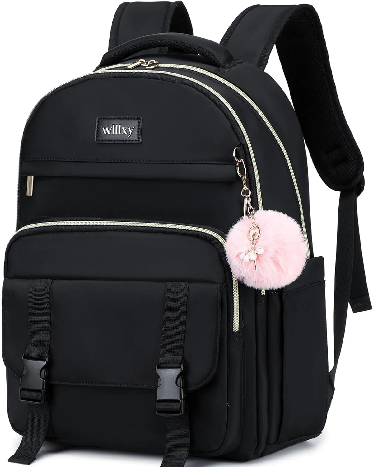 Caoroky knight Women Laptop Backpack 15.6 Inch Office Business Work Backpacks Purse Anti Theft Travel Back Pack School College Bookbag Nurse Teacher Learning Daypack Computer Rucksack,Black