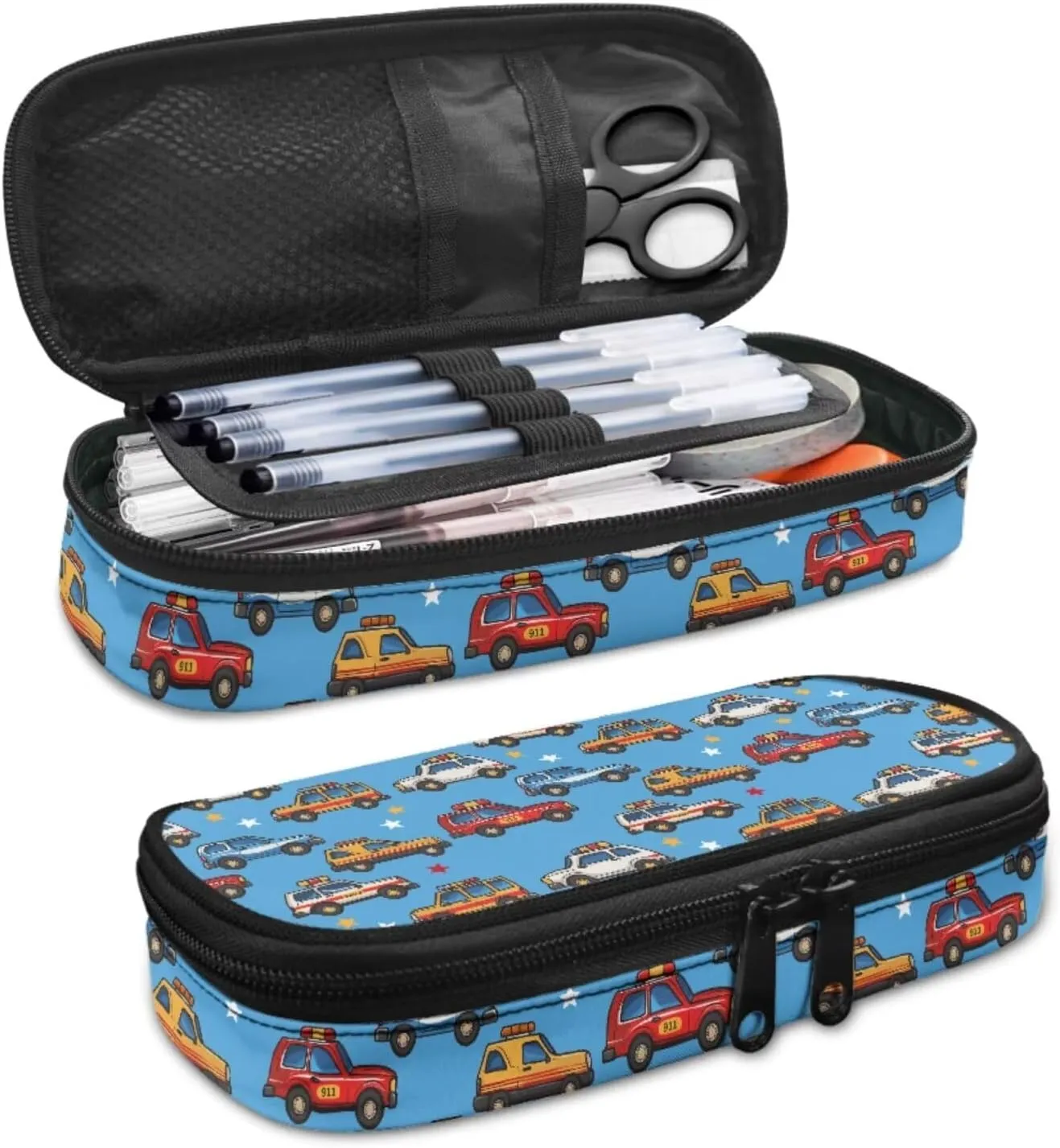 Car Backpack with Lunch Box Kids Boys Age10-12 Years Old Hand Carry Lunch Tote Bag for Boy Portable Casual Messenger Bag for School Picnic Vacation Climbing