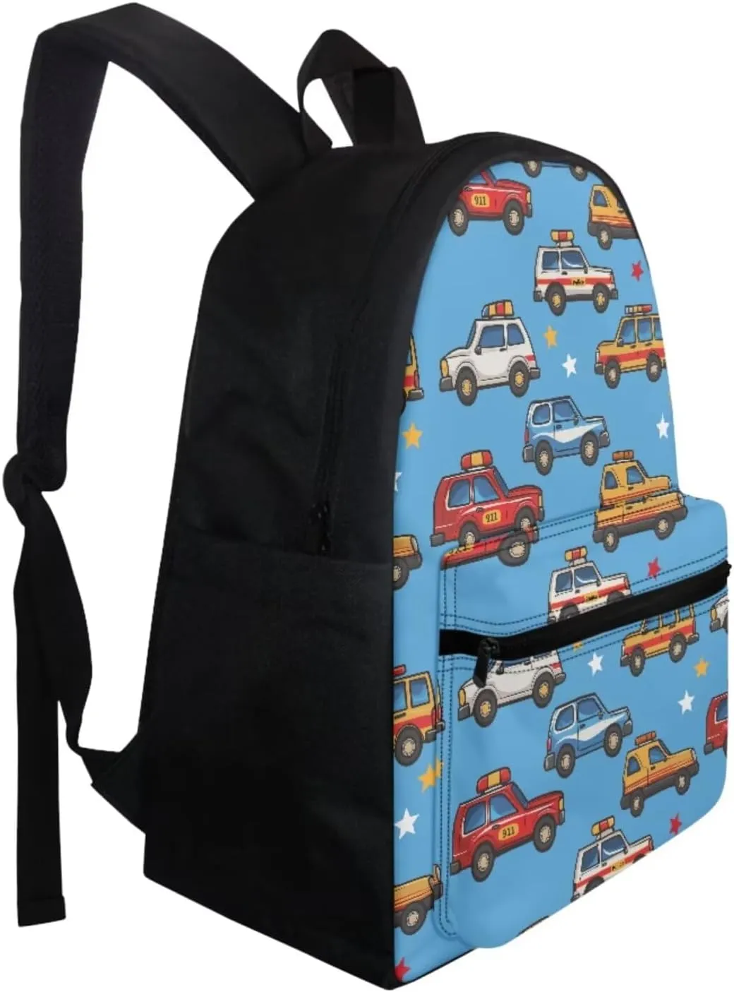 Car Backpack with Lunch Box Kids Boys Age10-12 Years Old Hand Carry Lunch Tote Bag for Boy Portable Casual Messenger Bag for School Picnic Vacation Climbing