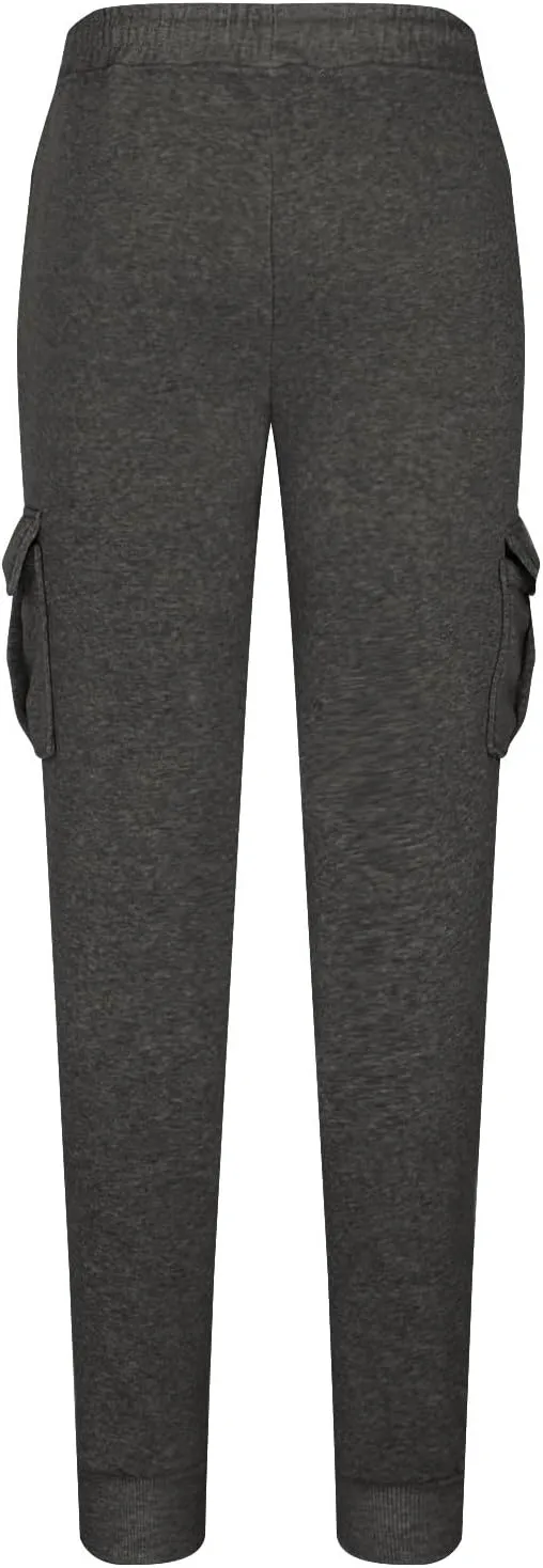 Cargo Sweatpants for Men Casual Elastic Waist Drawstring Joggers Relaxed Fit Workout Athletic Pants with Pockets