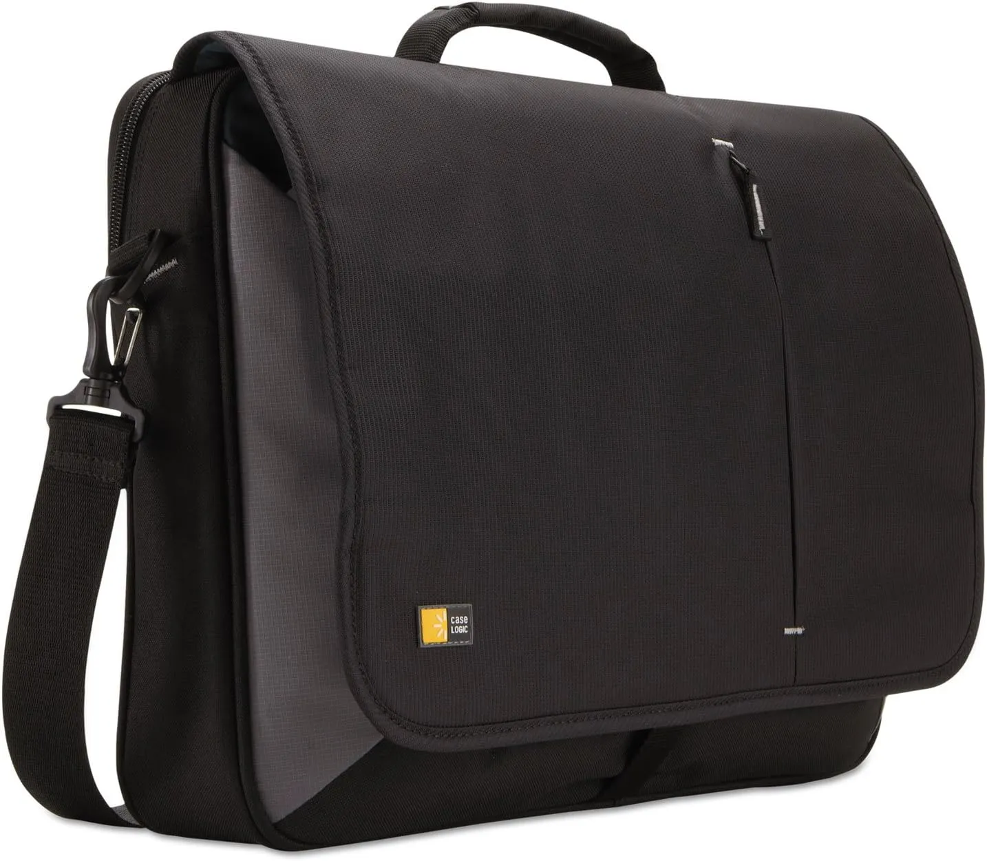 Case Logic VNM217BLACK 17-Inch Laptop Messenger, 3 3/8 x 17 3/4 x 13 3/4, Black