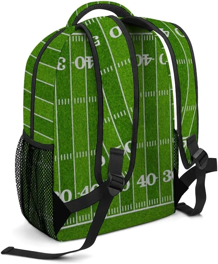 Casual Daypacks Backpacks Laptop Backpack American Football Sport Field Work Bussiness School Students Bookbag Travel Hiking Gym Bags Waterproof Lightweight Women Men 16.5x12x6 Inch