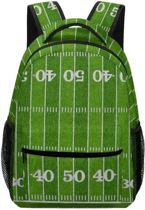 Casual Daypacks Backpacks Laptop Backpack American Football Sport Field Work Bussiness School Students Bookbag Travel Hiking Gym Bags Waterproof Lightweight Women Men 16.5x12x6 Inch