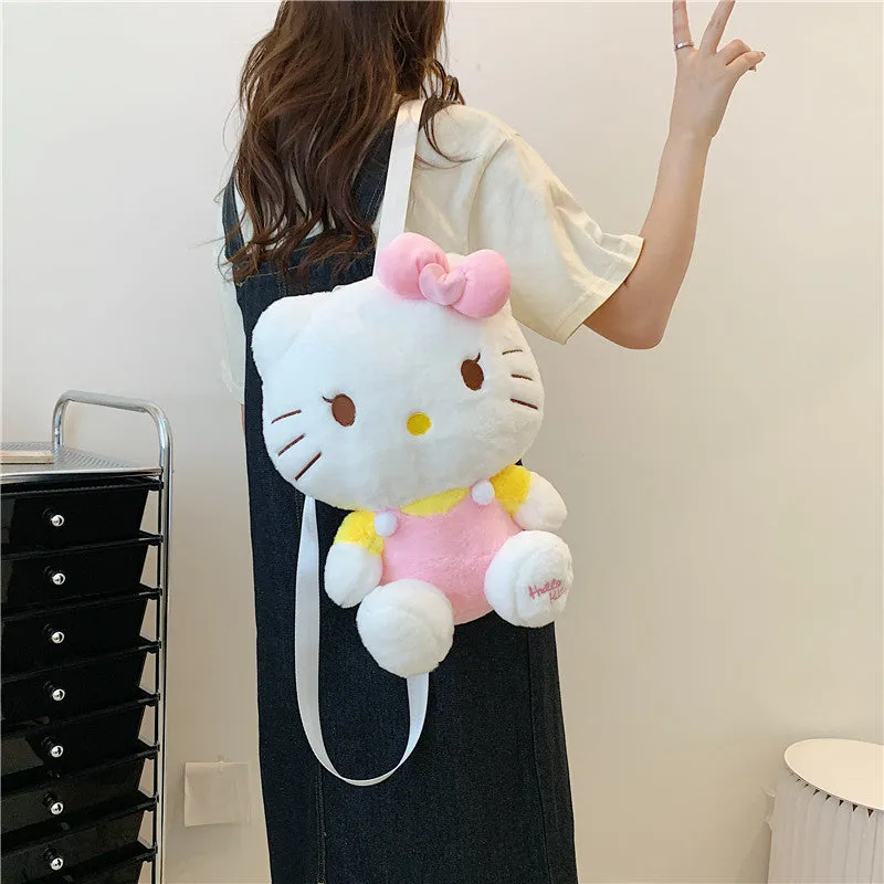 Cat Plush Cartoon Cute Clow Gift Backpacks
