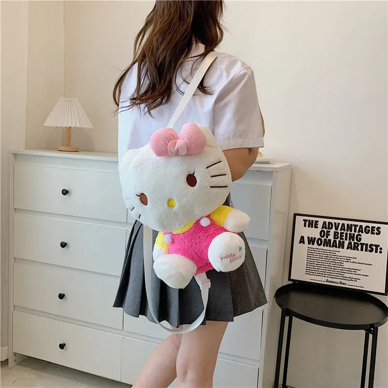 Cat Plush Cartoon Cute Clow Gift Backpacks