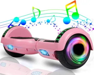 CBD Scooter with Corlorful LED Lights,6.5" Wheels, Dual 300W Motor Scooter for Kids Girls Boys Adults, All Ages