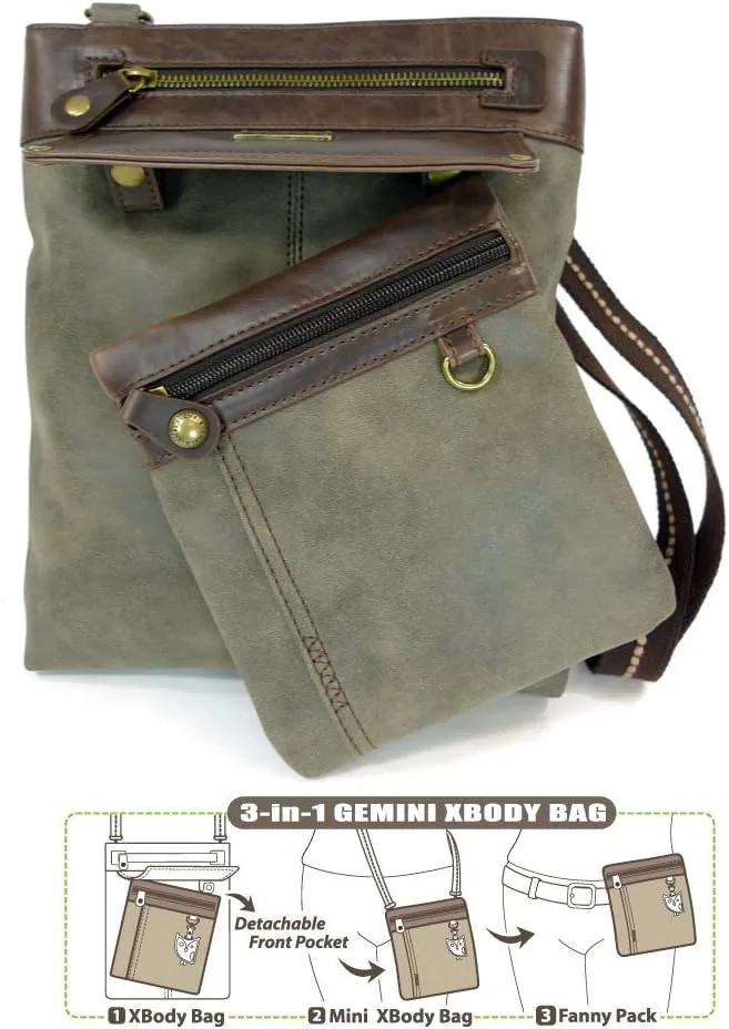 CHALA GEMINI Crossbody Canvas Gift Messenger Bag
