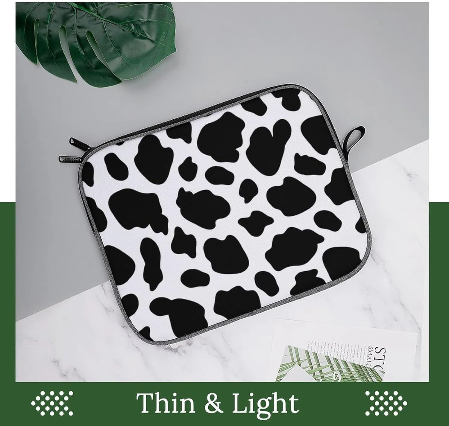Checkered Black And White Large Capacity Portable Laptop Case Unisex