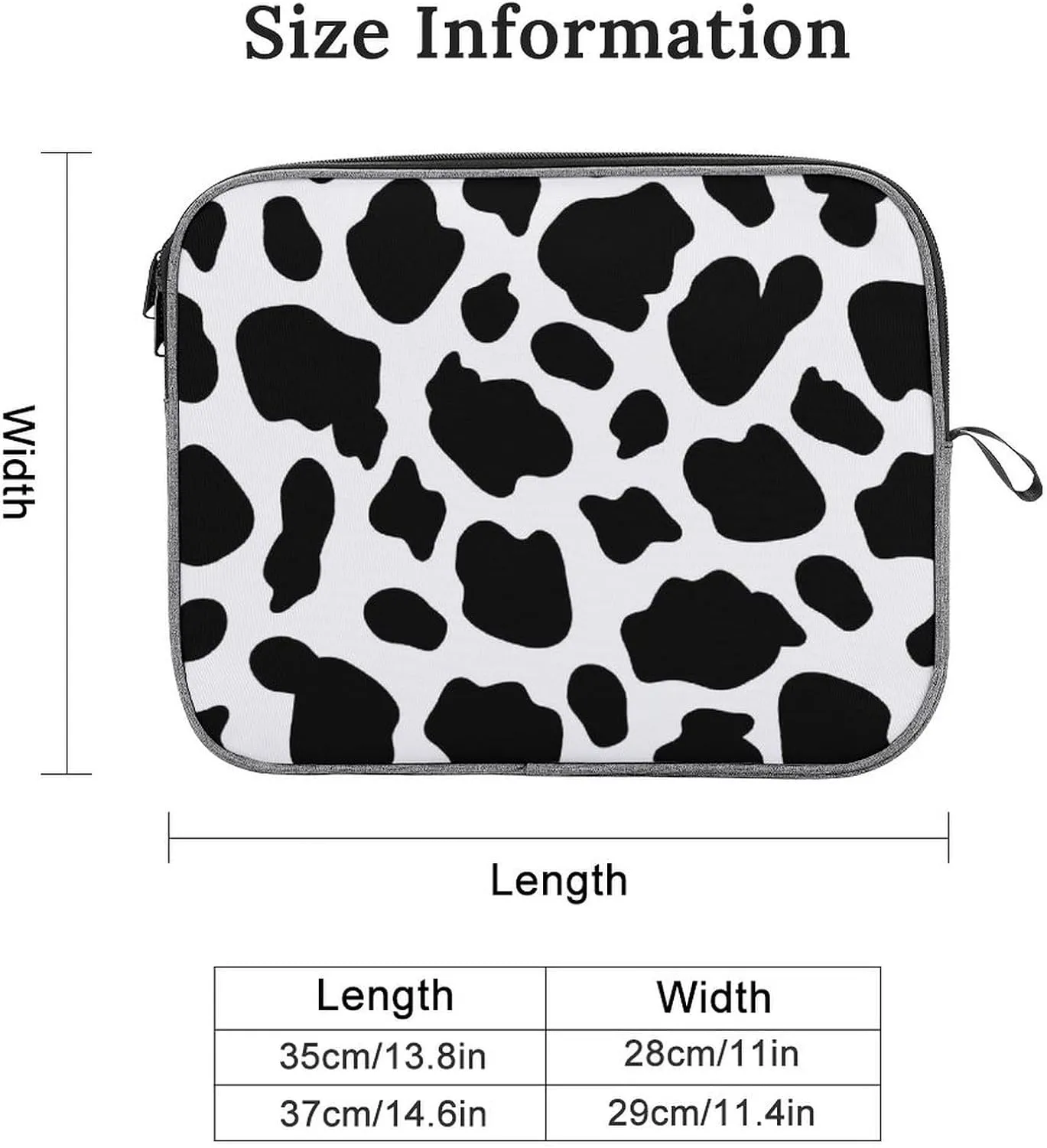 Checkered Black And White Large Capacity Portable Laptop Case Unisex