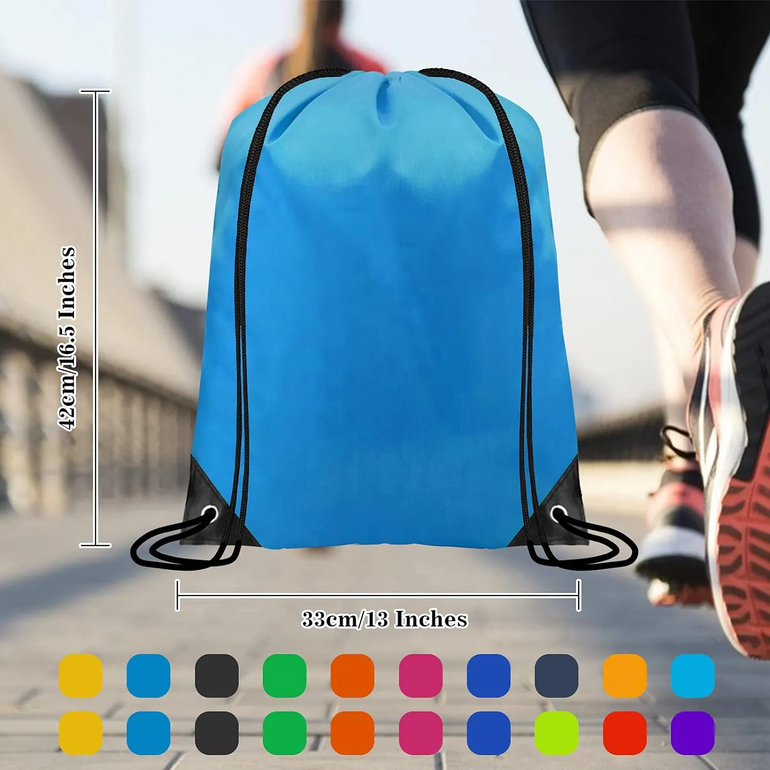 CHEPULA 20pcs Drawstring Bags Bulk Drawstring Backpack for Women Men Draw String Back Bag Large Size for Birthday Party, Sports, Gym, Travel