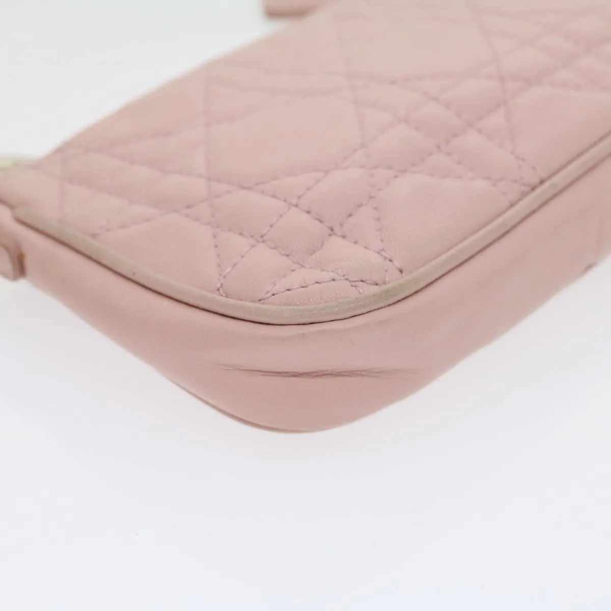 CHRISTIAN DIOR Lady Dior Canage Accessory Pouch Pink  am2660gA