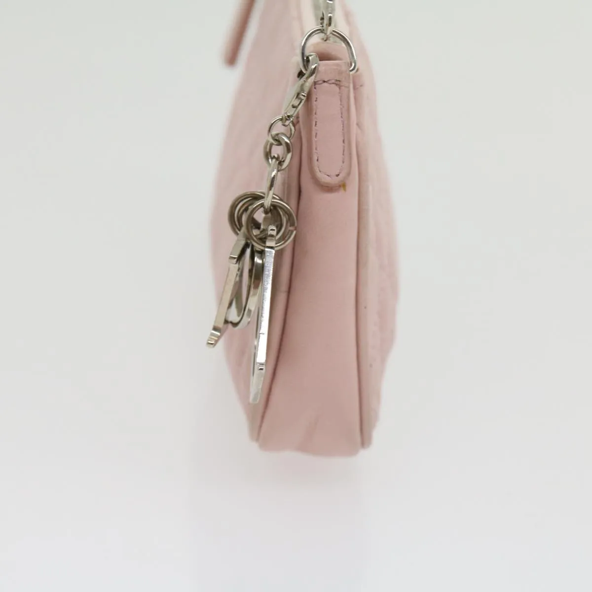CHRISTIAN DIOR Lady Dior Canage Accessory Pouch Pink  am2660gA