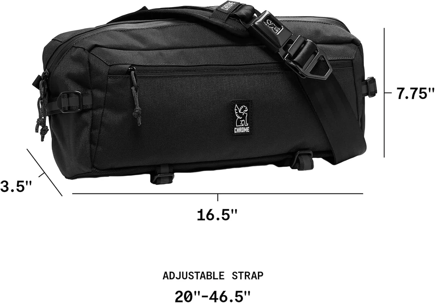 Chrome Industries Kadet Sling Messenger Bag – Crossbody Backpack for Women and Men w/Quick Release Buckle