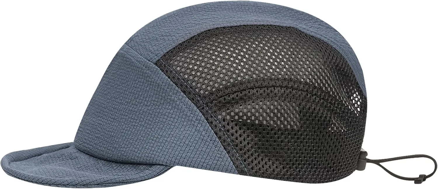 CLAPE Men Quick Dry Baseball Cap 5 Panel Hat Lightweight Trucker Mesh Hats Workout Dad Hat Running Outdoor Sports Cap
