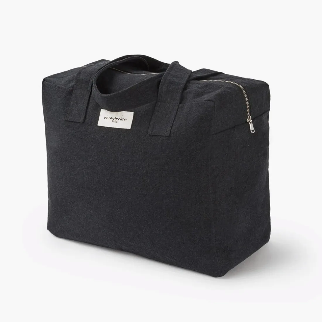 Célestin Black Recycled Cotton Canvas 24-hr Bag