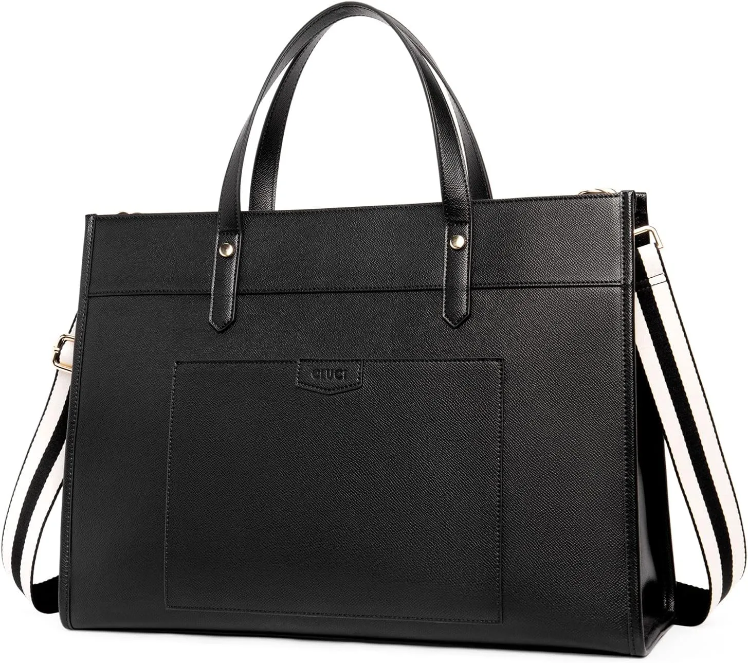 CLUCI Laptop Tote Bag for women 15.6 inch Computer Briefcase Leather Work Shoulder Bags Handbag for Office,School,Travel