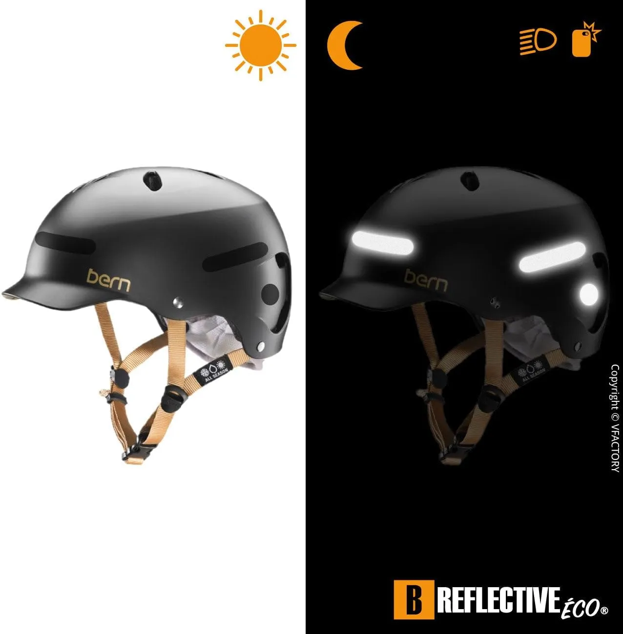 Éco MULTI, (2 Pack) 12 retro reflective stickers kit, Night high visibility safety, Universal adhesive for Bike/Stroller/Buggy/Helmet/Motorbike/Scooter/Toys, Black