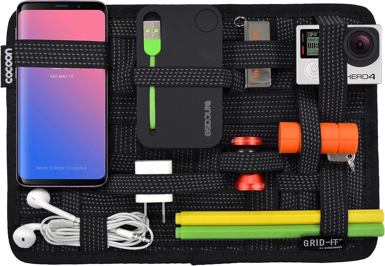 Cocoon CPG8BK GRID-IT!® Accessory Organizer - Medium 10.5" x 7.5" (Black)