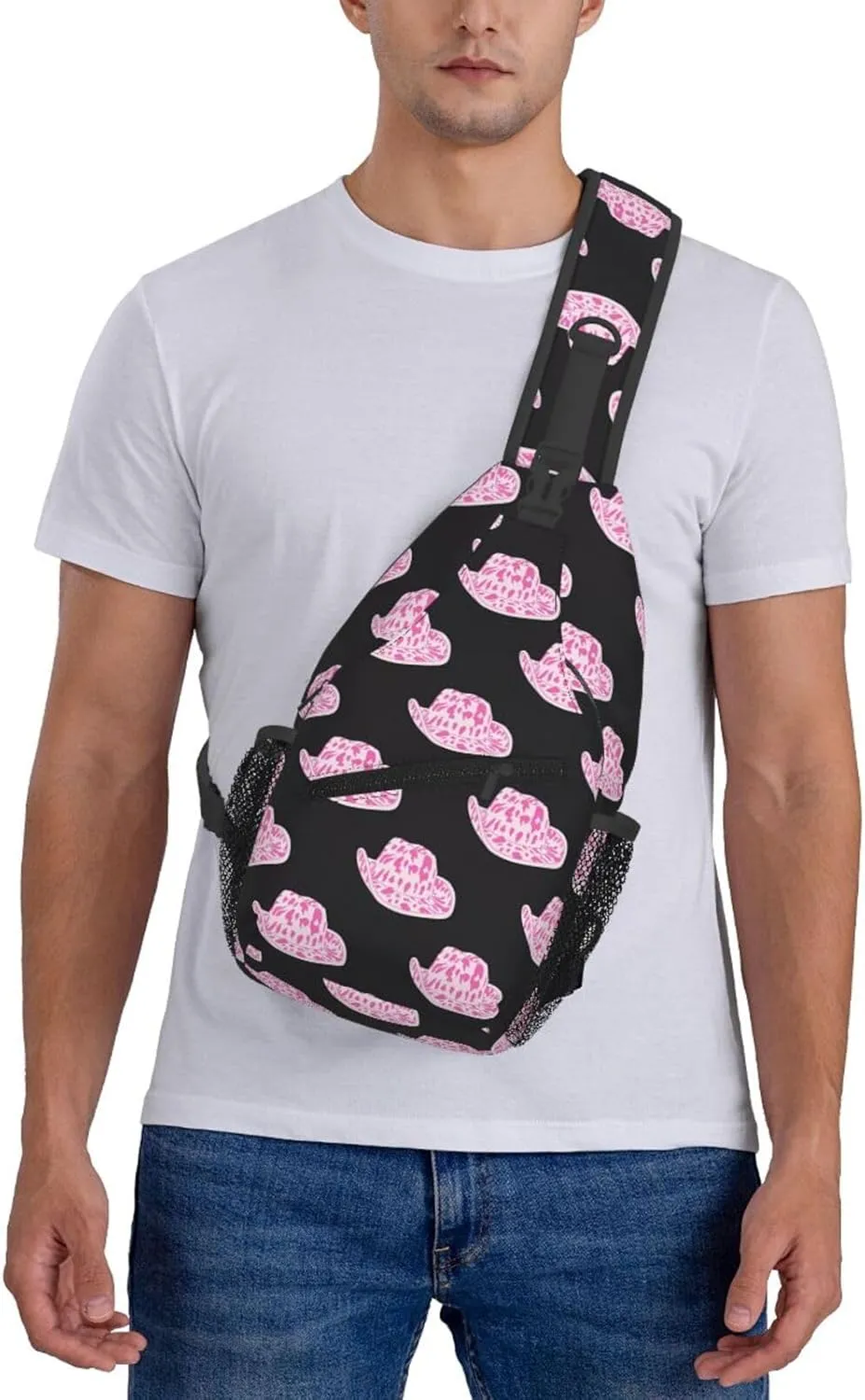 Colorful Cow Pattern Sling Bag Casual Chest Bags Adjustable Crossbody Bag Shoulder Backpack For Travel Hiking