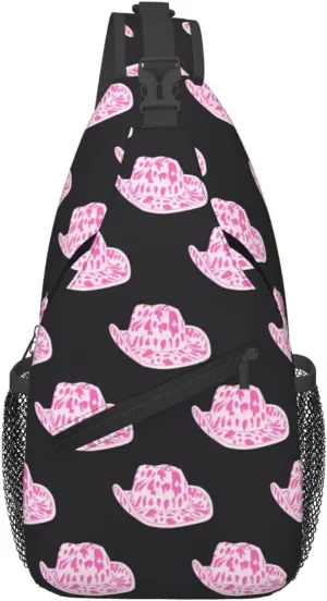 Colorful Cow Pattern Sling Bag Casual Chest Bags Adjustable Crossbody Bag Shoulder Backpack For Travel Hiking
