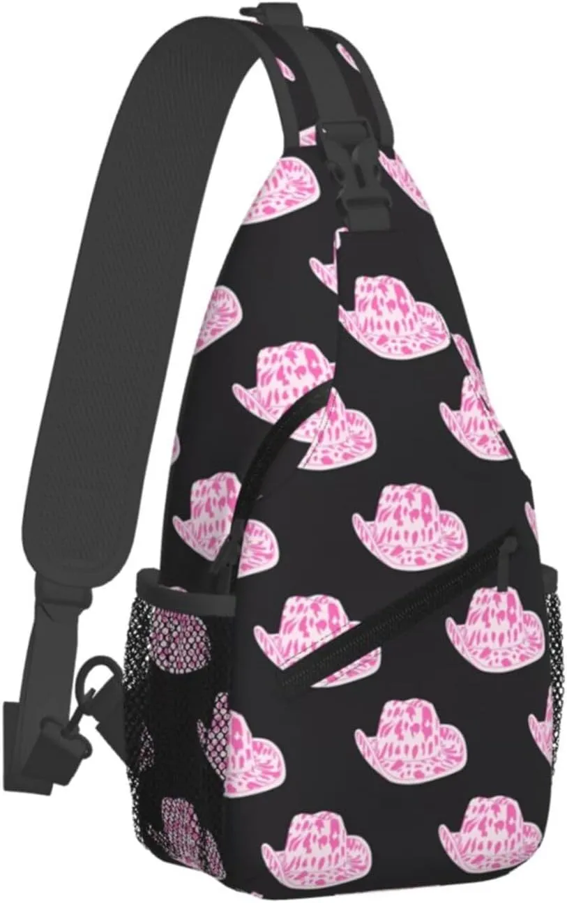 Colorful Cow Pattern Sling Bag Casual Chest Bags Adjustable Crossbody Bag Shoulder Backpack For Travel Hiking
