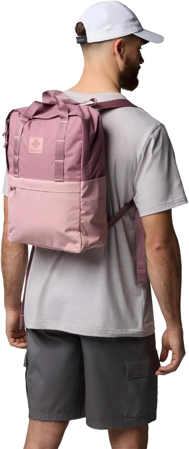 Columbia Unisex Trail Traveler 18L Backpack, Fig/Eraser Pink, One Size