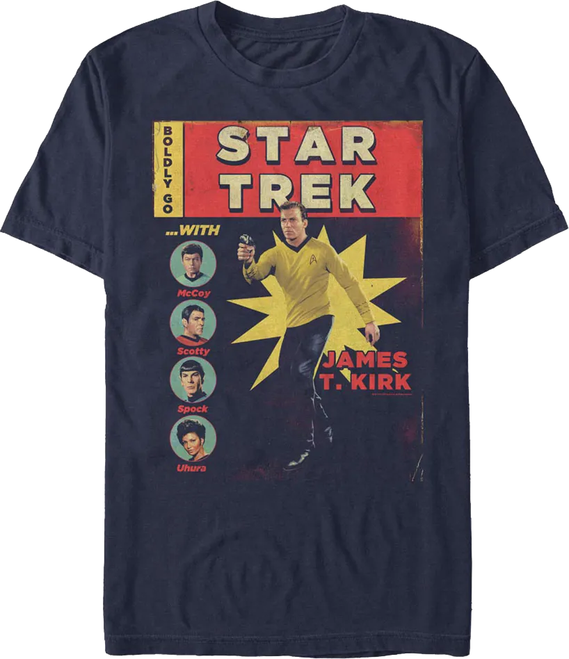 Comic Book Cover Star Trek T-Shirt