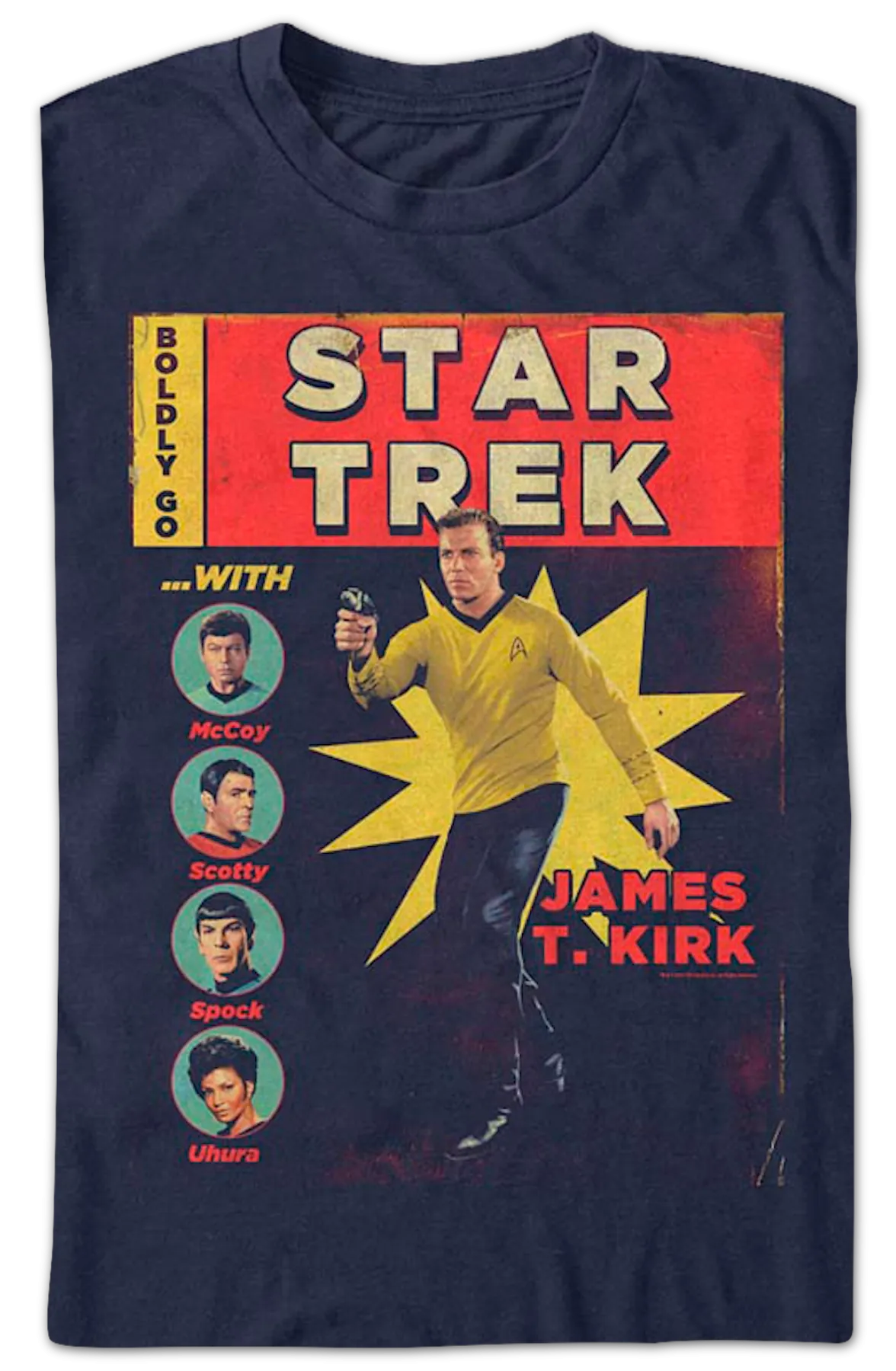 Comic Book Cover Star Trek T-Shirt