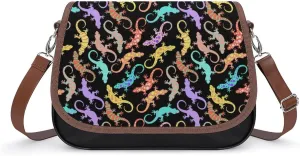 Crescent Stars Women's Shoulder Handbag Large-Capacity Crossbody Bag Built-in Compartment Pocket Messenger Bag