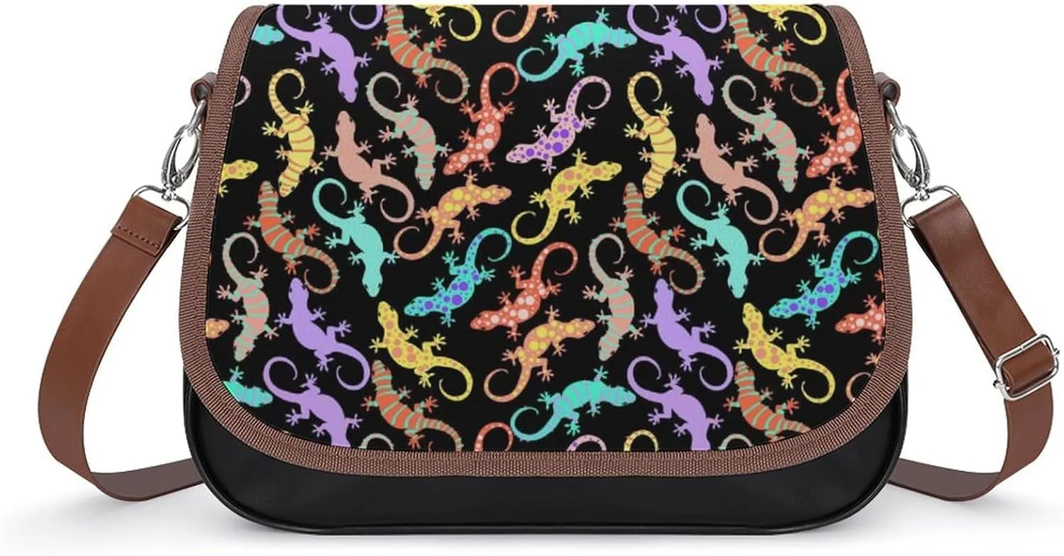 Crescent Stars Women's Shoulder Handbag Large-Capacity Crossbody Bag Built-in Compartment Pocket Messenger Bag
