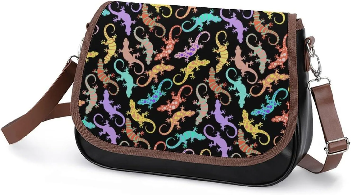 Crescent Stars Women's Shoulder Handbag Large-Capacity Crossbody Bag Built-in Compartment Pocket Messenger Bag