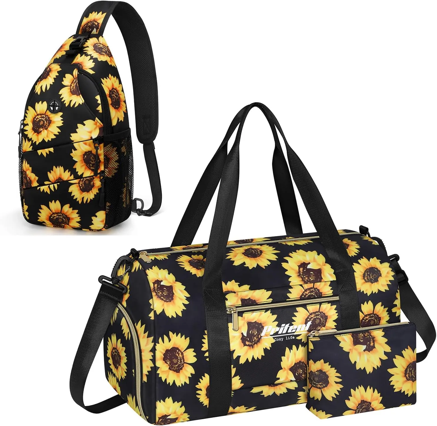Crossbody Bags for Women Men Trendy Sling Bag Bakpack & Gym Bag for Women with Shoe Compartment Sport Gym Tote Bags