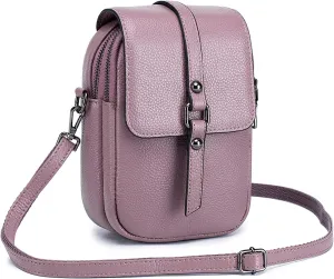 Crossbody Phone Bag Messenger Shoulder Bag Genuine Leather Phone Pouch