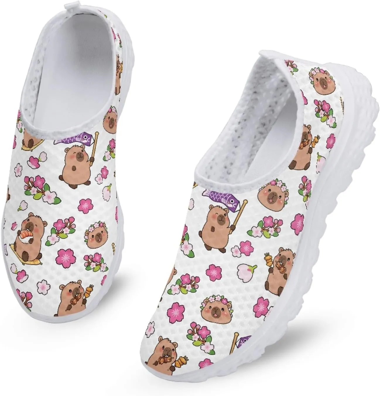 Cumagical Walking Shoes Breathable Mesh Wide Width Design Non Binding Upper for Comfort