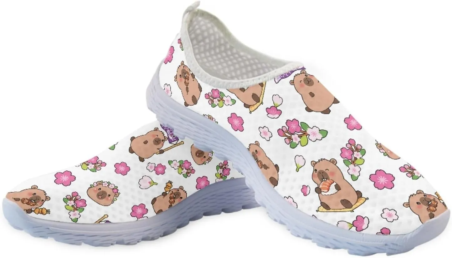 Cumagical Walking Shoes Breathable Mesh Wide Width Design Non Binding Upper for Comfort