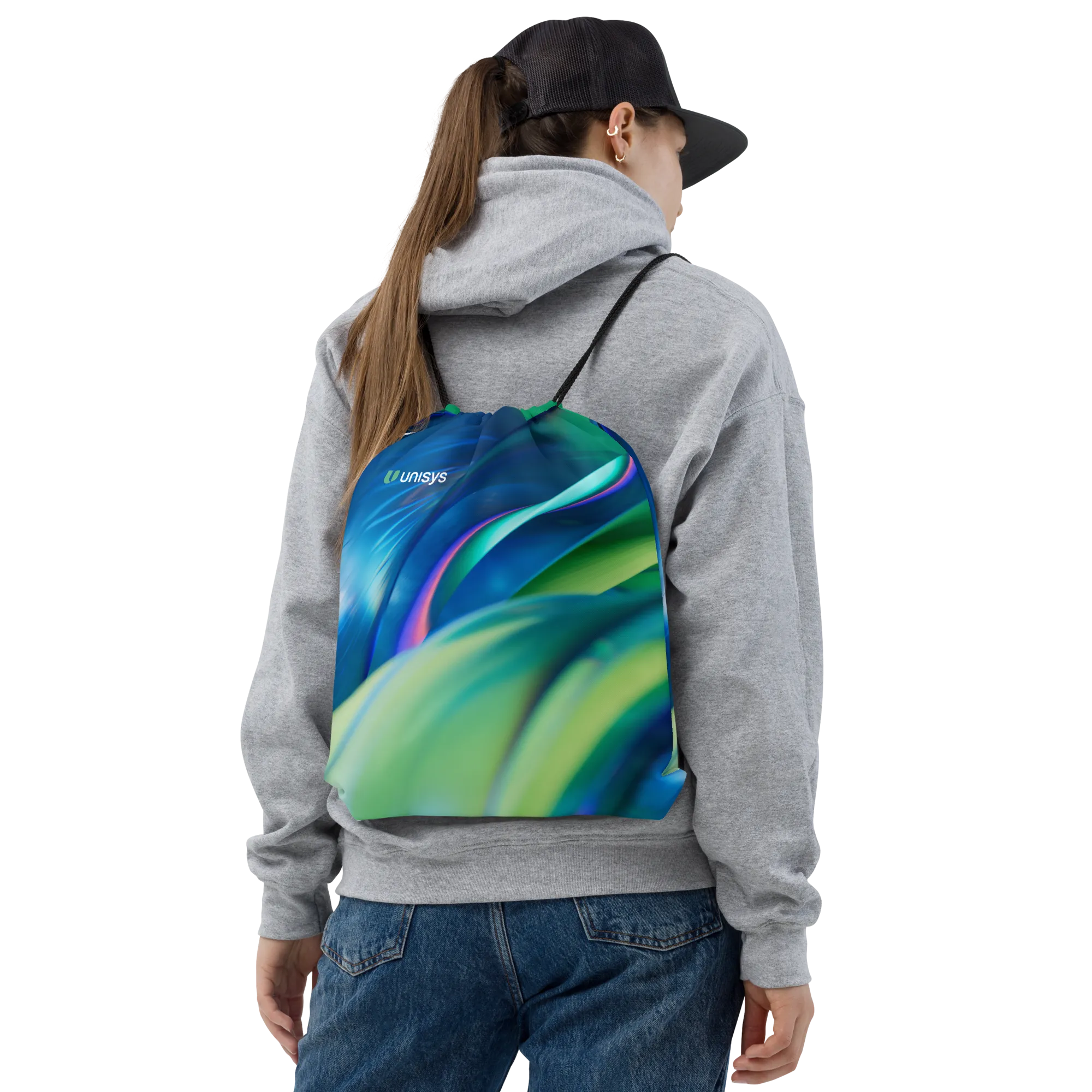 Curious Drawstring Bag