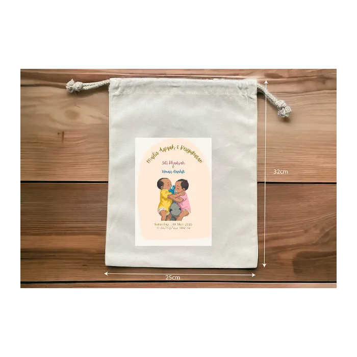 Custom drawstring bag printing (25x32cm）55