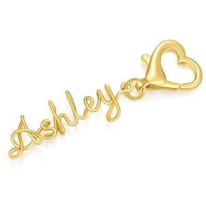Custom Handmade Bag Charm - Purse Charm - Personalized Name Keychain - Heart Keepsake Gifts for Women, Teachers, Bridesmaids, Nurses, Granddaughter, Wife, Daughter, Mom - Baby Diaper Backpack Tag