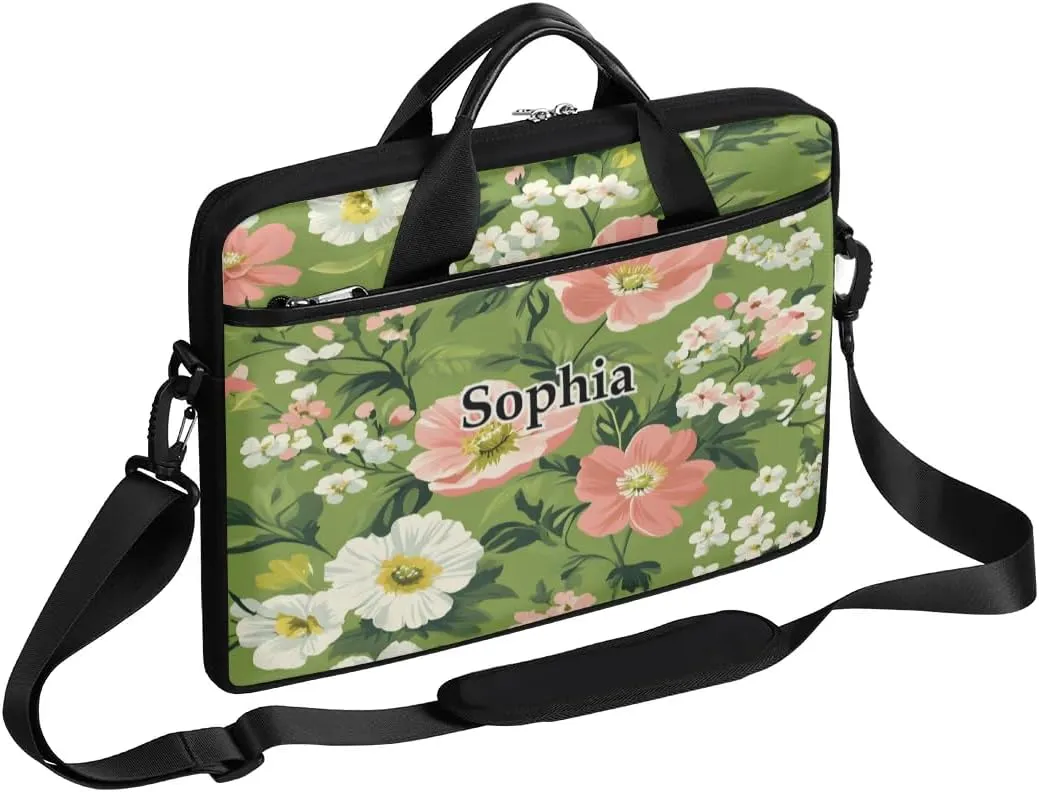 Custom-Laptop-Bag for-Adults Personalized Laptop-Shoulder-Bag with Name Computer-Bag Unicorn Work Bag