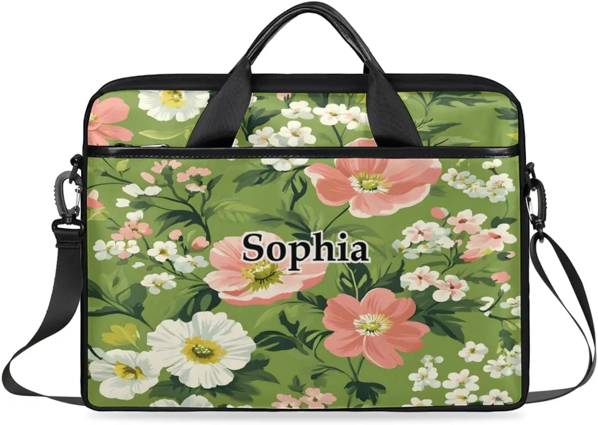 Custom-Laptop-Bag for-Adults Personalized Laptop-Shoulder-Bag with Name Computer-Bag Unicorn Work Bag